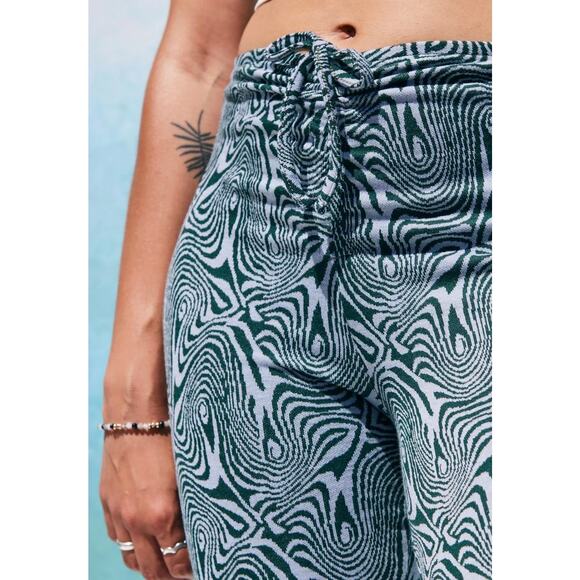 Urban Outfitters Swirl Ruched Flare Pant - Picture 2 of 7